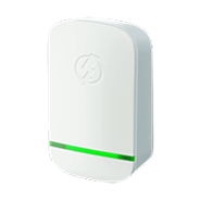 StopWatt electricity stabilizer device — plug-in unit with green indicator light